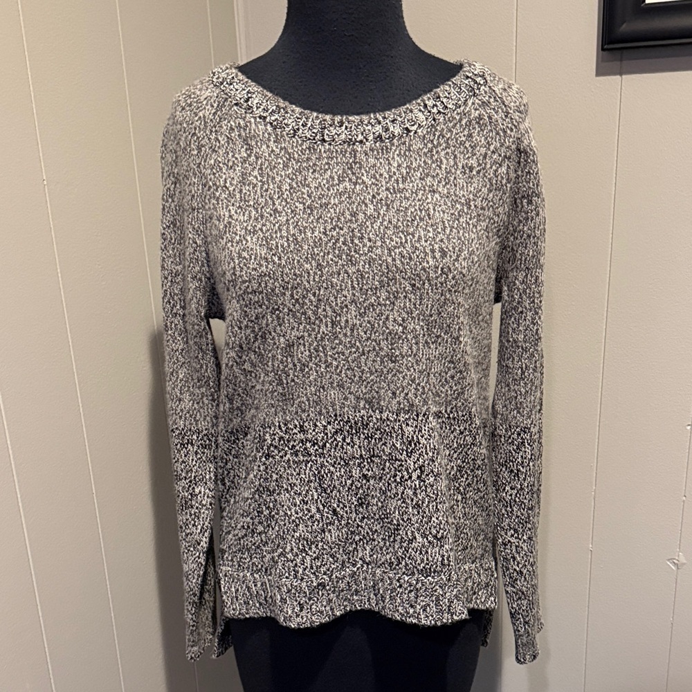 Rag & Bone Women Small Monochrome Crew Neck Sweater Wool Comfy Soft Knit